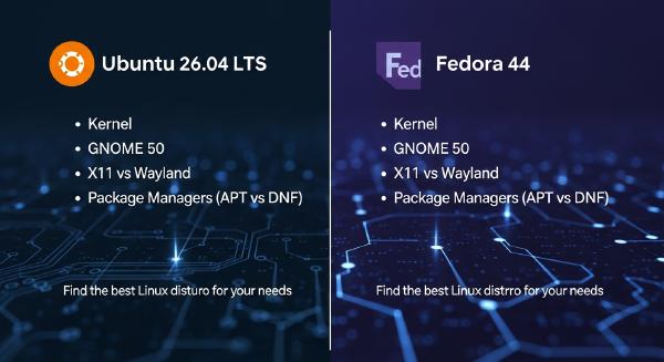 Ubuntu 26.04 LTS vs Fedora 44: Which Linux Should You Choose?