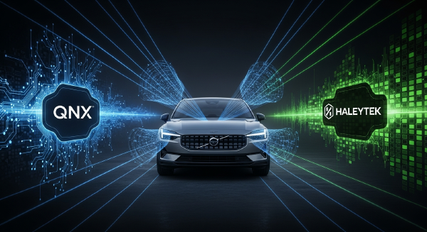 QNX and Haleytek Bring Software-Defined Audio to Volvo EX60